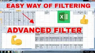 ADVANCED FILTER - MS EXCEL