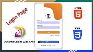 Login page in html and css | 