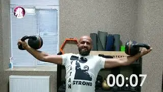 Крест Гирями 2 по 16 кг