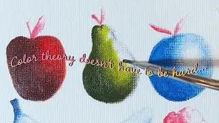 Easy Painting Exercise for Practicing Color Theory (Beginner-friendly) FULL LESSON