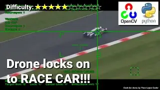 Tracking a race car | AI Computer Vision Target Tracking Tech for Autonomous Drone