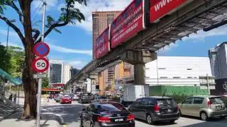 Kuala lumpur Malezya yukardan gecen metro