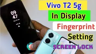 Vivo T2x 5G me fingerprint lock 🔒 kaise lagaye how to use fingerprint lock in Vivo T2x 5G