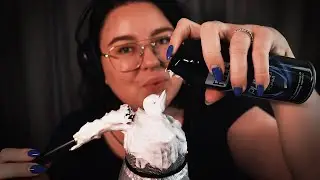 ASMR Raklödder + Sprayar vatten på Blue Yetin ♥