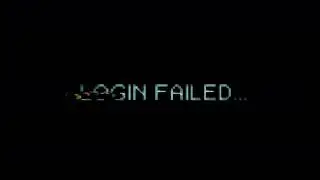 4k login failed message with glitch fx　キッズオンエア