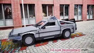 DFD1022 4.3 Look Development – 3D-Tracking with After Effects and Blender – LEGO® DeLorean