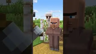 Villager vs Pillagers #minecraft #herobrine #viral #shorts #minecraftshorts  #minecraftmemes