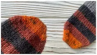 Как вязать мысок носка | Как сшить мысок носка иглой | Вязание носков спицами | Knitting tutorial
