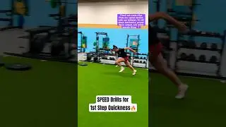 SPEED Drills For 1st Step Quickness! Athlete Speed Training! #shorts