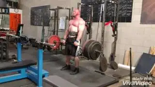 Matt Disbrow - 655x5 and 705x3 deadlift