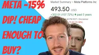 META Stock -15% Dip! Cheap Enough to Buy?