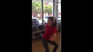 Dancing in Sprint store