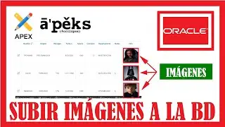 7. Cómo subir  imágenes ORACLE APEX - [Videotutorial en español - 07]
