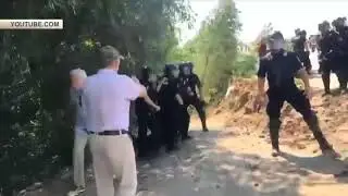 Киев, 28 июля 2018 года. Украинские радикалы выступили против полиции