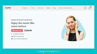 Website Landing Page Design Using HTML & CSS