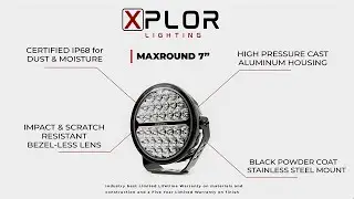 Go Rhino XPLOR Lighting - MAXROUND 7"