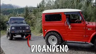 Suzuki Katana Jimny dan Jeep CJ5 Lewat Jalur Sigemplong Bawang - Dieng ( part1 )