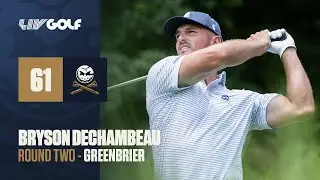 Bryson DeChambeau Shoots a 61 in Historic Second Round Performance