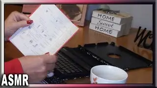 ASMR Studying Sounds / Typing, Writing, Tracing, & Page Turning / Inaudible