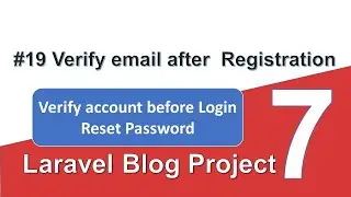 #19 Laravel Blog Project in Hindi(2021) - Verify Email Account