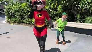 Little Peter races Mrs Incredible at Magic Kingdom ⭐️🍃