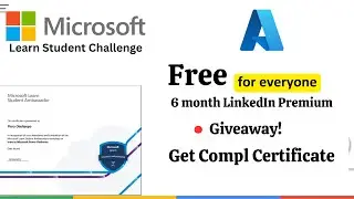 Microsoft Learn Student Challenge || Get Free LinkedIn Premium Voucher || Certification