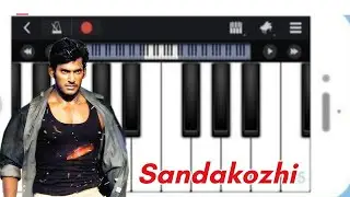 Sandakozhi Mass Theme Bgm | Easy Piano Tutorial | Vishal | Yuvan