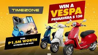 Win a VESPA! | Timezone Philippines Raffle Promo