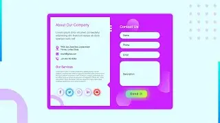 Working Contact Form | Part-01 | Responsive | HTML | CSS | Java Script | VS Code | Graphio Codex