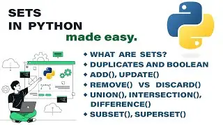 Sets in Python Made Easy | Python Made Easy Series | Codelligent