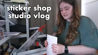 Updating sticker kit formats & a lot of yapping | Studio Vlog