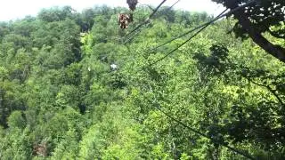 Alpine zipline