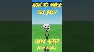 How to make the best meme avatar #roblox #trollface #aprilfools #trending