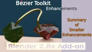 Smaller Enhancements in Bézier Toolkit | Blender 2.8x Free Add-on