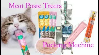 meat paste packaging machine dog cat creamy treats packing machine