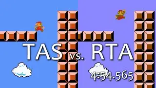 Super Mario Bros. TAS vs. RTA World Record (
