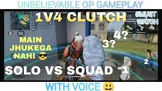 UNSTOPPABLE SOLO vs SQUAD INTENSE GAMEPLAY WITH VOICE - Garena free fire