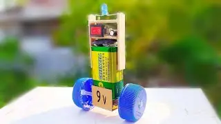 How To Make a Mini SELF BALANCING Robot - Using 9v battery