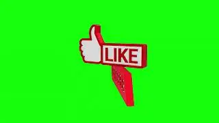 subscribe button and like button green screen video (no copyright)