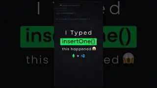 MongoDB insert Document with VSCode 