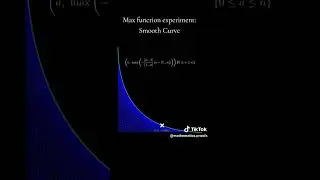 Recursive Mathematics Art: A Smooth Curve Produced With Lines and The Max Function 