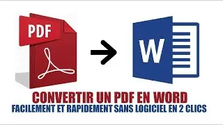 Comment modifier un document Pdf en Word ?