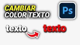 Cómo CAMBIAR COLOR a un TEXTO en Photoshop