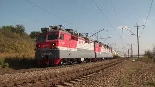 ВЛ80С-2666/2665 с грузовым поездом