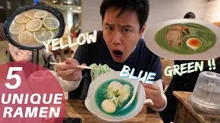 5 UNIQUE RAMEN in TOKYO - BLUE RAMEN !