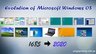 Evoluation of Microsoft Windows  1985 - 2020 || History of Microsoft Windows OS (Windows 1 - 10)