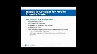 Going Mobile: Delivering Your Content on Mobile Devices (Part 2)