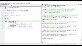 Lesson 7   Python   loops pass continue break