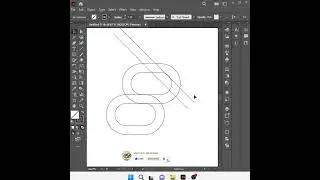 Monogram letter d+R logo Design #shorts #illustrator #tutorial