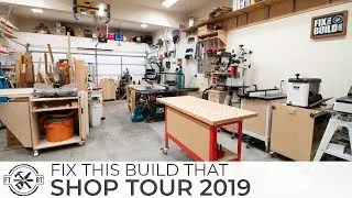 Woodworking Shop Tour 2019 - 2 Car Garage Workshop